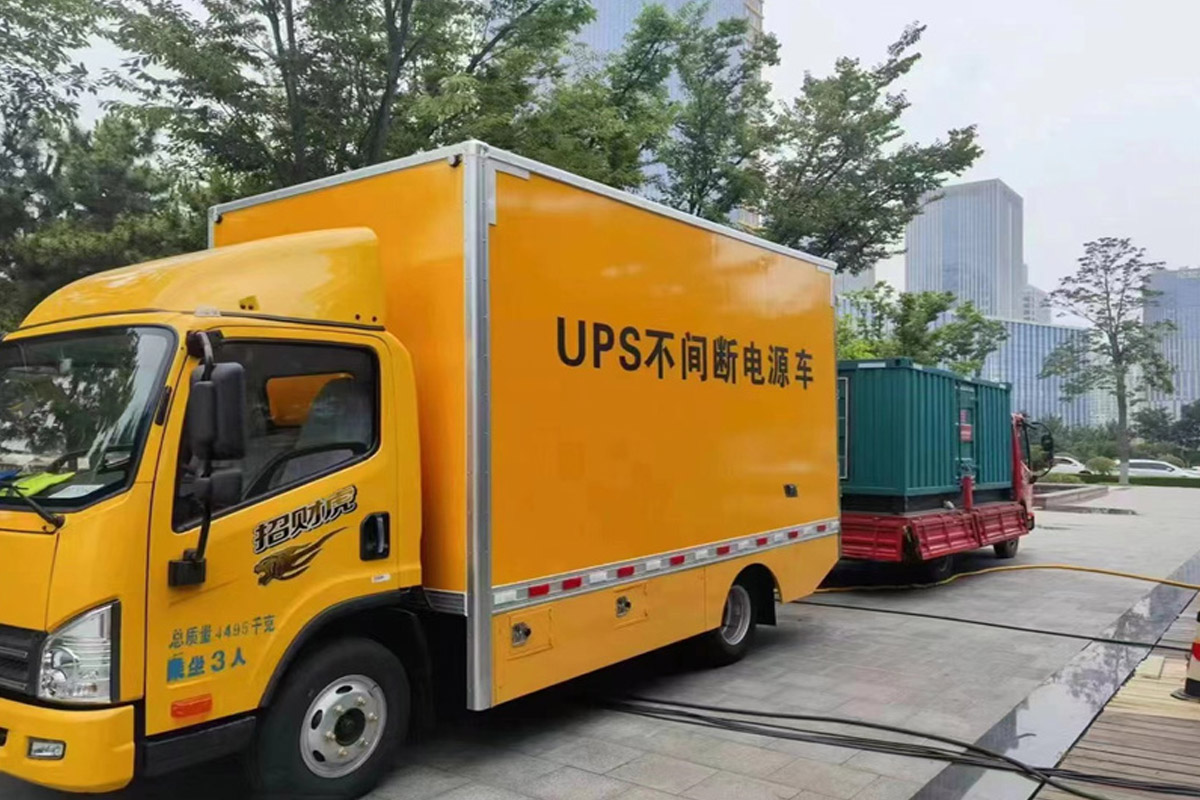 营山发电机租赁施工现场
