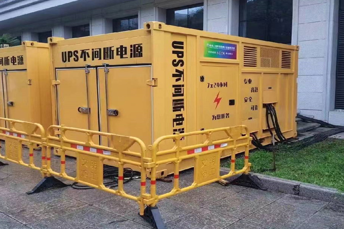营山发电机租赁施工现场